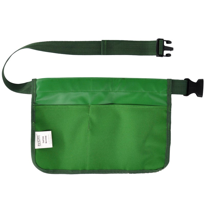 FASITE Gardening Tool Waist Bag Belt, Waterproof Garden Tool Apron with 7-Pocket Hanging Pouch for Men&Women, Adjustable, Green - Image 5